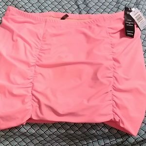Pink swim skirt